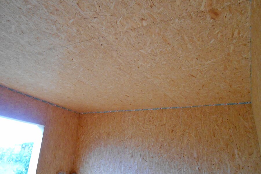 Стены и потолок из OSB 3